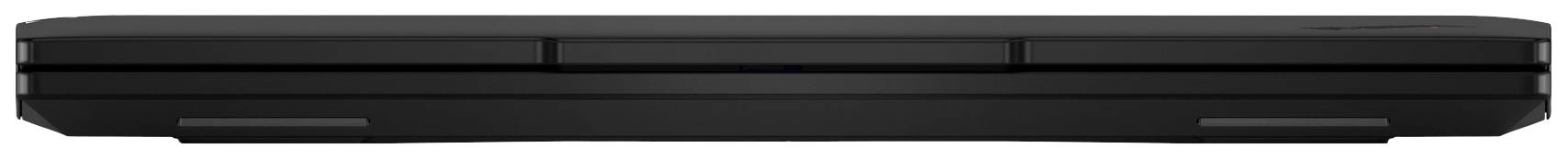 Ein schwarzer Soundbar-Lautsprecher mit schlichter, rechteckiger Form, ideal zur Integration in ein Heimkino- oder Audiosystem.