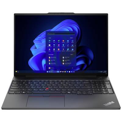 Ein geöffneter Laptop zeigt den Startbildschirm von Windows mit mehreren App-Icons und einem blauen Hintergrund.