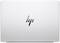 Ein silberner Laptop von HP, geschlossen, mit dem HP-Logo auf dem Deckel.
