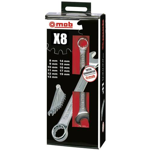 MOB 9000001201 Ring-Maulschlüssel-Satz 6teilig Schlüsselweite (Metrisch) 7 - 19 mm