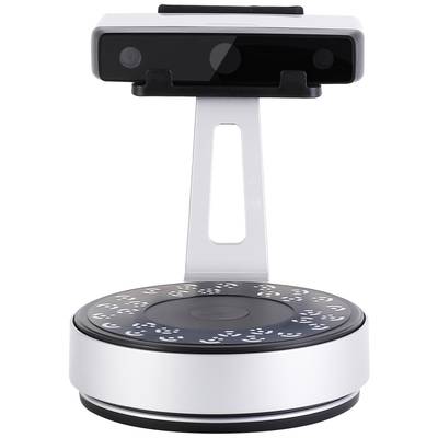 Ein 3D-Scanner mit Drehplattform und Sensorsystem, geeignet für präzises Scannen von Objekten für digitale Reproduktionen.