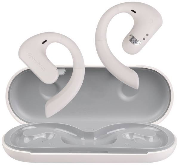 OneOdio OpenRock S  Ear Free Headset Bluetooth® Stereo Cream  Headset, Ladecase, Ohrbügel, Schweißresistent Sport