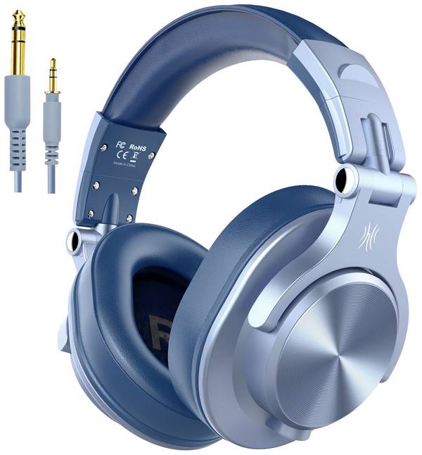 OneOdio Fusion A70  Over Ear Headset Bluetooth® Stereo Blau High-Resolution Audio Headset, Schwenkbare Ohrmuscheln DJ