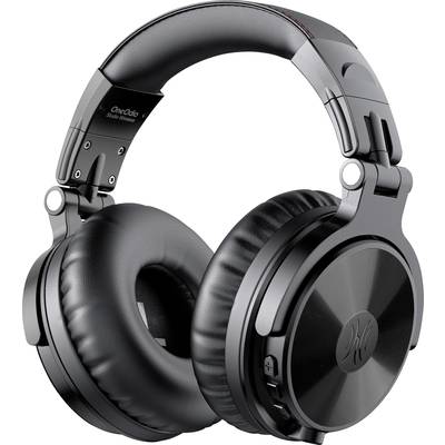 Schwarze, kabellose Over-Ear-Kopfhörer mit Polsterung und klappbarem Design, geeignet für Musikgenuss und Komfort unterwegs.