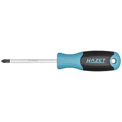 Kreuzschlitz-Schraubendreher mit blau-schwarzem Griff von der Marke Hazet, geeignet für Schraubarbeiten.