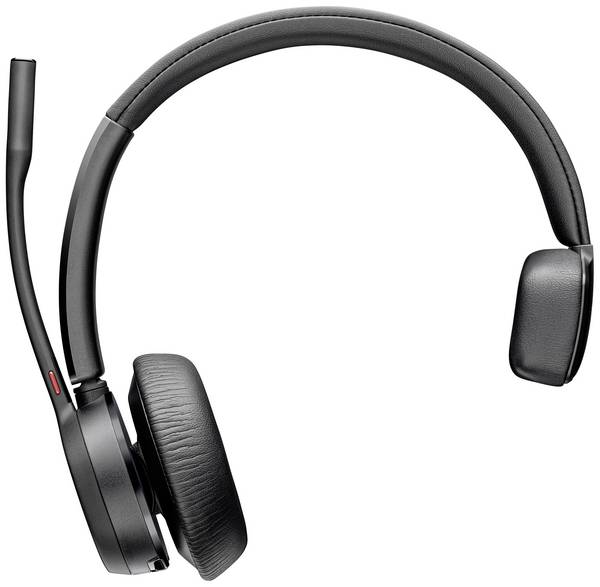 HP Poly Voyager 4310 USB-A Headset +BT700 Dongle On Ear Headset Bluetooth® Mono Schwarz Noise Cancelling Lautstärkeregelung, Mikrofon-Stummschaltung Computer
