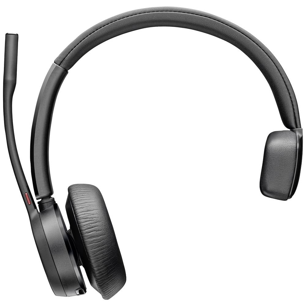 HP Poly Voyager 4310 USB-A Headset +BT700 Dongle On Ear headset Computer Bluetooth Mono Zwart Noise Cancelling Volumeregeling, Microfoon uitschakelbaar (mute)