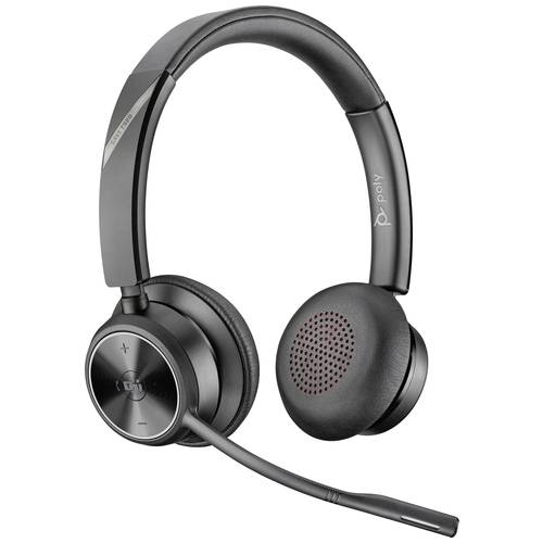 HP Poly Savi 7320 Stereo DECT On Ear Kopfhörer DECT Stereo Schwarz Lautstärkeregelung, Mikrofon-Stummschaltung Computer