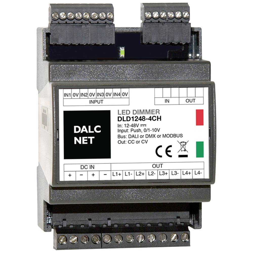 Dalcnet DLD1248-4CC-DALI Dimmer 4-kanaals