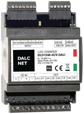 Dalcnet DALI DLD1248-4CV-DALI Dimmer 4-Kanal