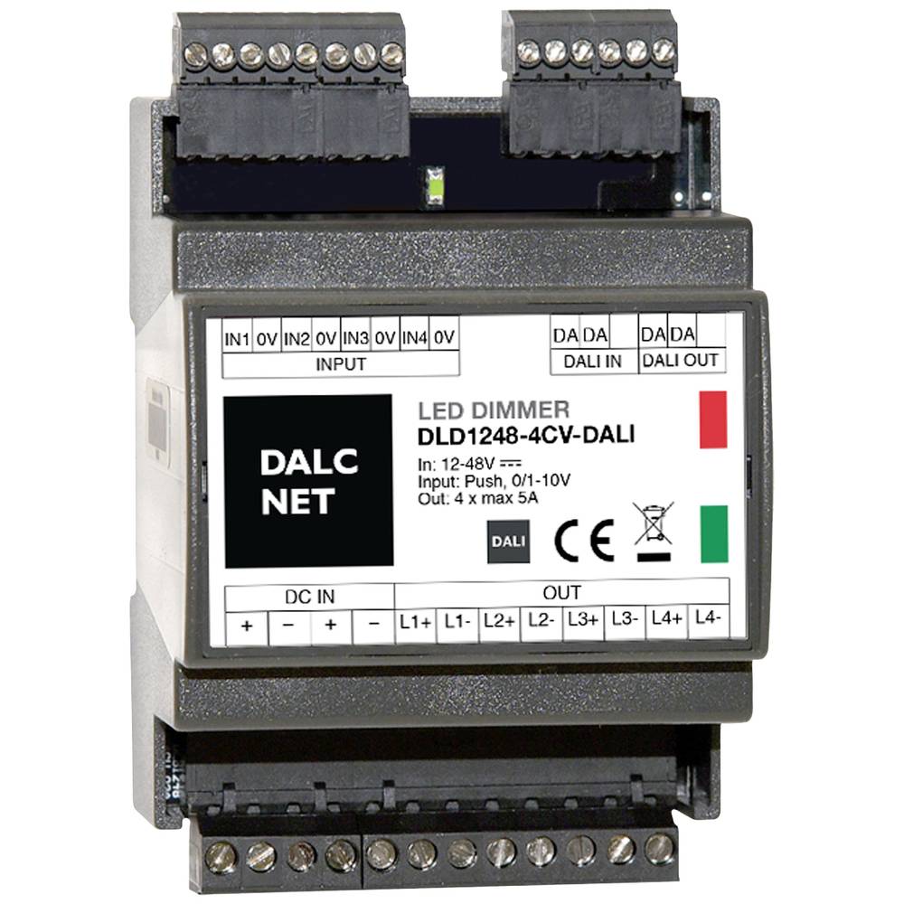 Dalcnet DLD1248-4CV-DALI Dimmer 4-kanaals