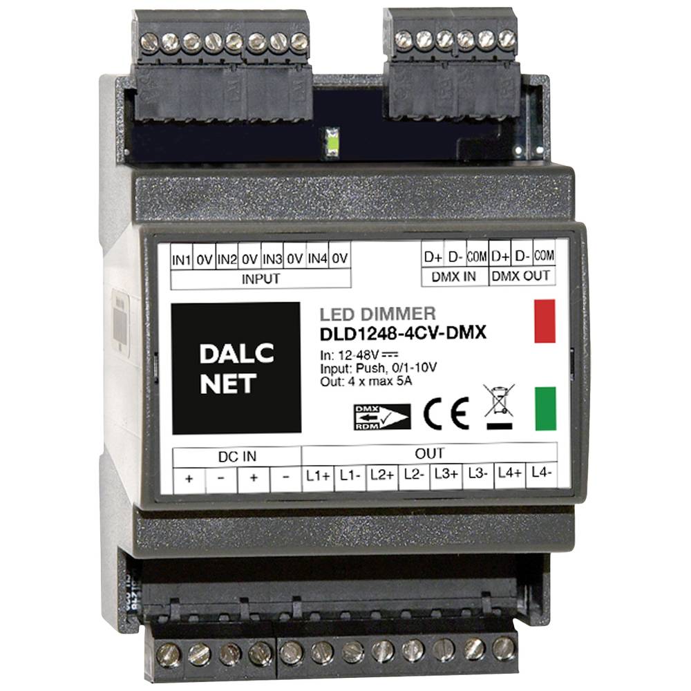 Dalcnet DLD1248-4CV-DMX Dimmer 4-kanaals