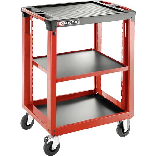 Thumbnail - Facom ROLL.UC3SM3 Fahrbarer Beistelltisch 3 Ebenen 3 Mod 19 kg Rot, Schwarz