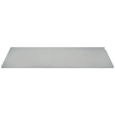 Graues, rechteckiges Touchpad mit glatter Oberfläche und abgerundeten Ecken.