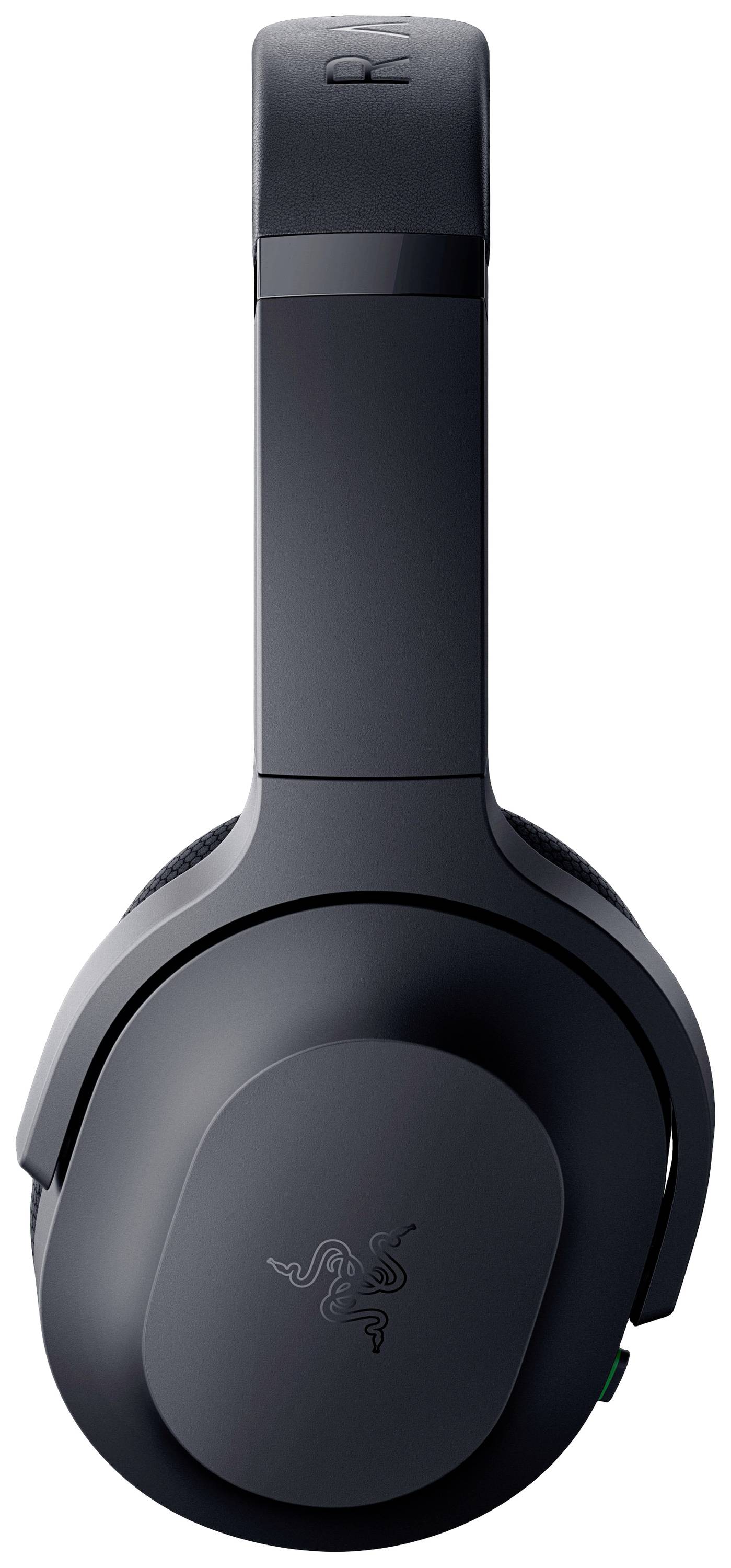 Ein schwarzer Over-Ear-Kopfhörer mit glattem, modernem Design.