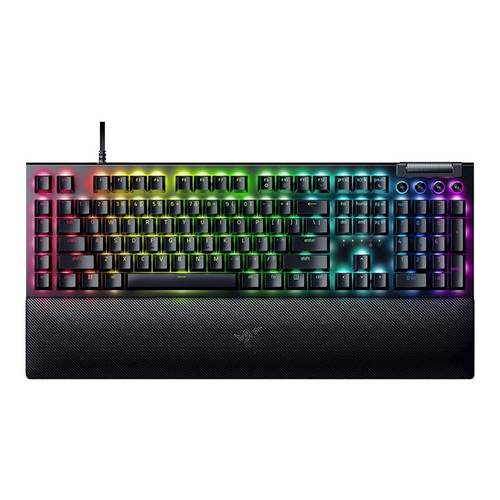 RAZER BlackWidow V4 Yellow Switch Kabelgebunden Gaming-Tastatur Deutsch, QWERTZ Schwarz Beleuchtet