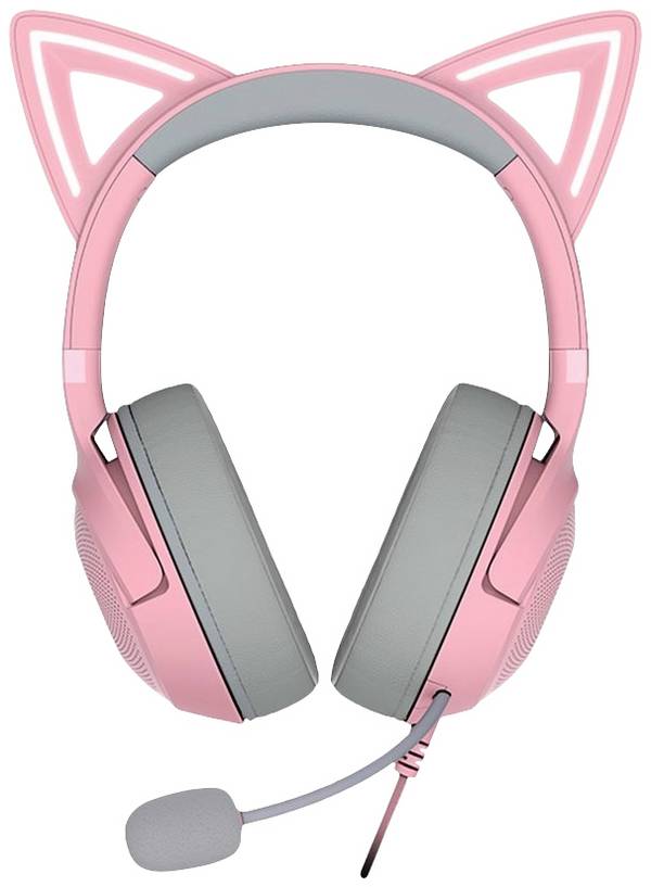 RAZER Kraken Kitty V2 Over Ear Headset kabelgebunden Stereo Pink Gaming
