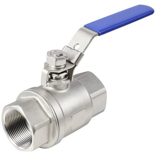 TRU COMPONENTS TC-2PC-DN40-316 TC-12770364 Standard-Kugelhahn Innengewinde: G1 1/2 64 bar (max) 1 St.