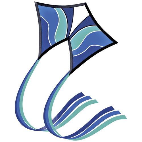 Thumbnail - Günther Flugspiele Drachen Blue Wave Spannweite (Details) 900 mm