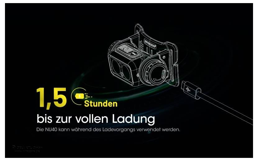 NiteCore NU40 LED Stirnlampe akkubetrieben 1000 lm NC-NU40-4
