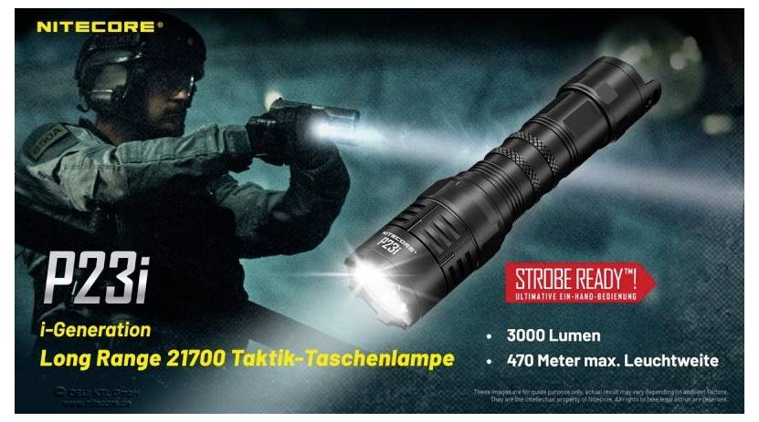 NiteCore P23i NC-P23I LED Taschenlampe akkubetrieben 3000 lm 45 h 115 g-1
