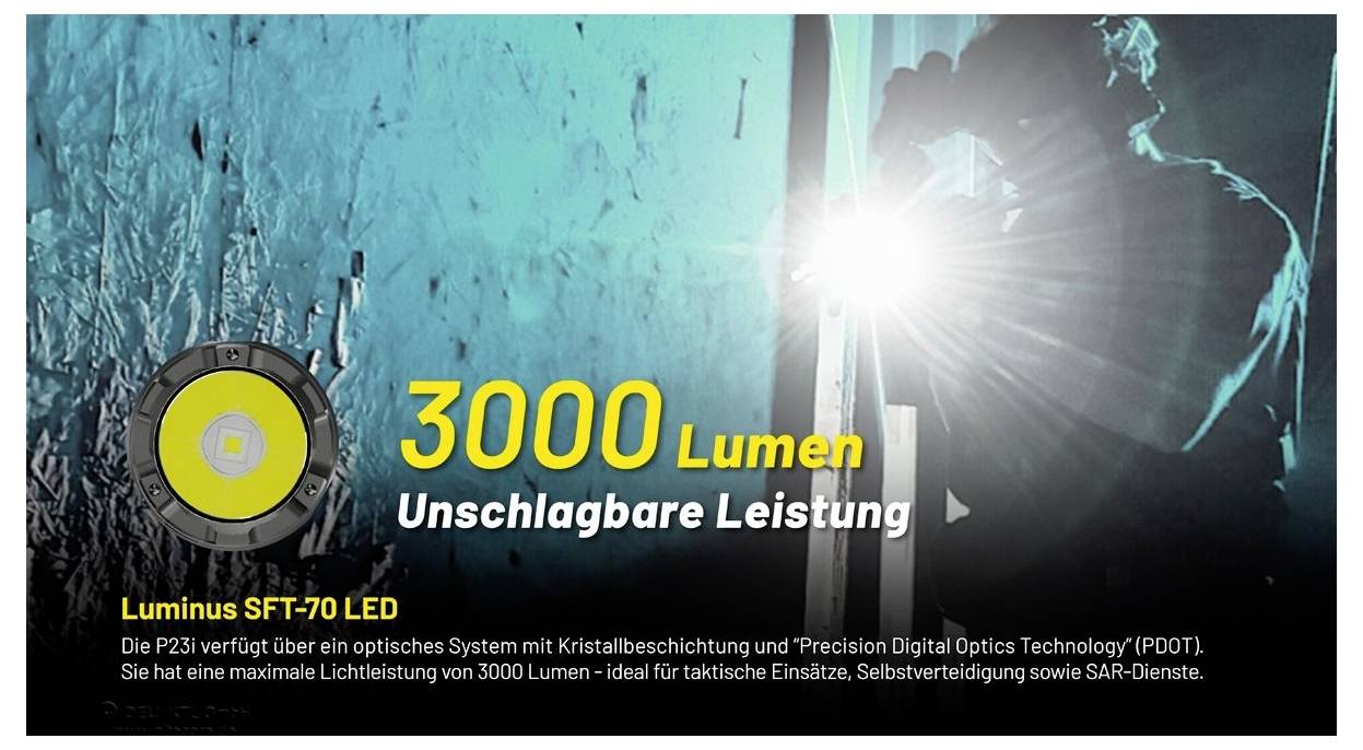 NiteCore P23i NC-P23I LED Taschenlampe akkubetrieben 3000 lm 45 h 115 g-2