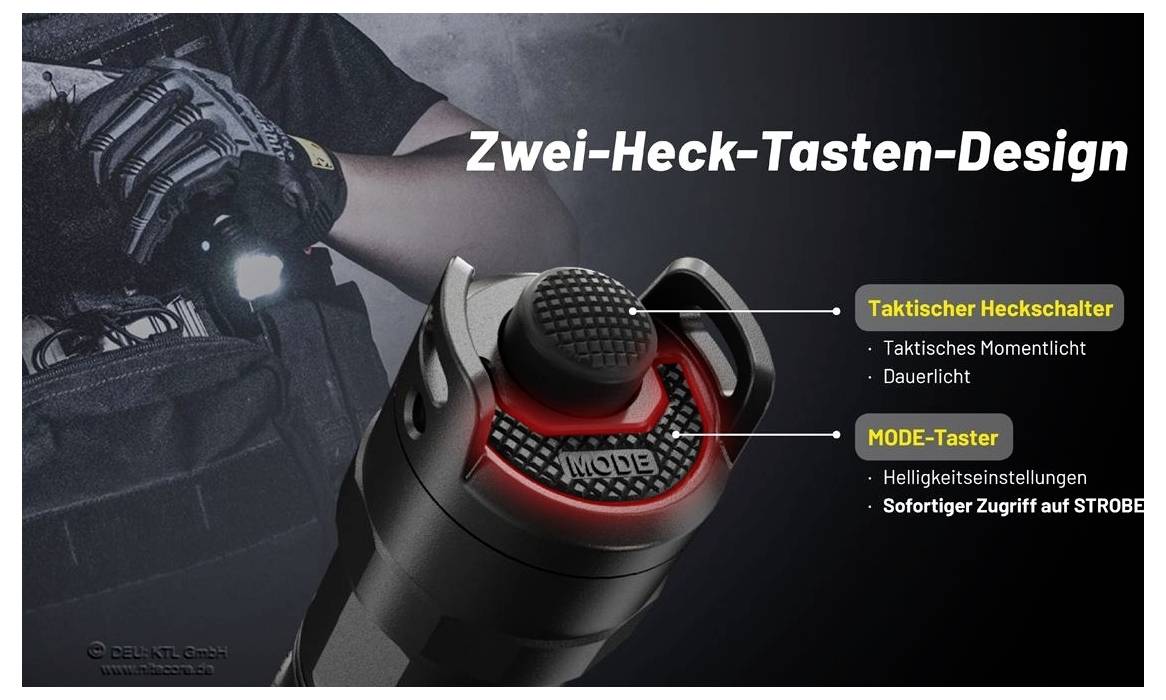 NiteCore P23i NC-P23I LED Taschenlampe akkubetrieben 3000 lm 45 h 115 g-4