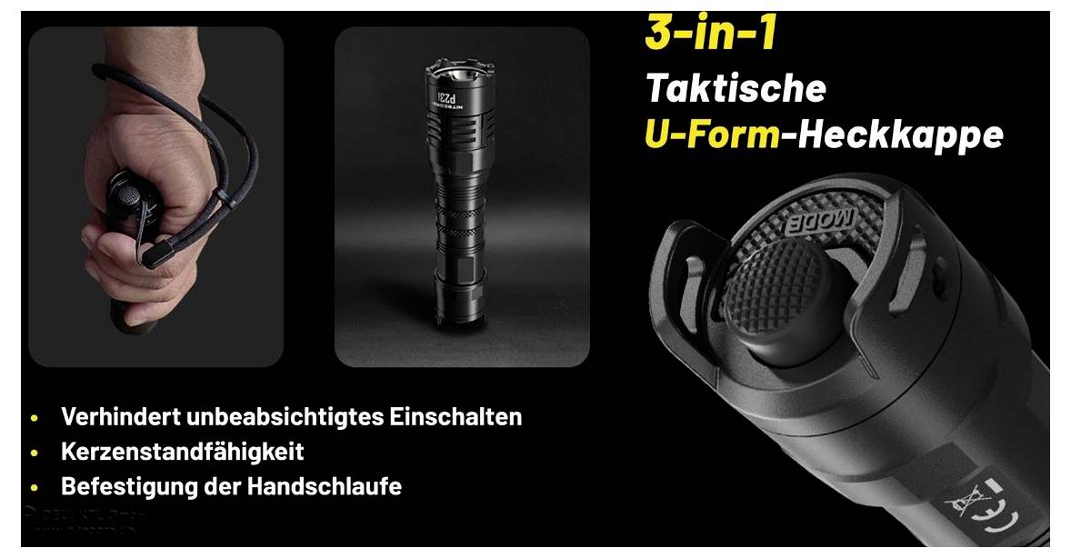 NiteCore P23i NC-P23I LED Taschenlampe akkubetrieben 3000 lm 45 h 115 g-5