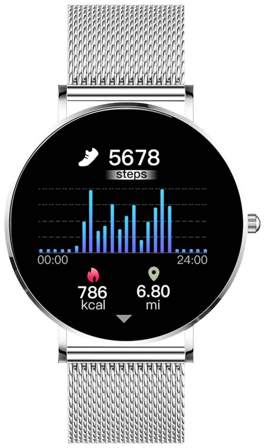 XCOAST SIONA 2 Smartwatch 42 mm Topas Silver