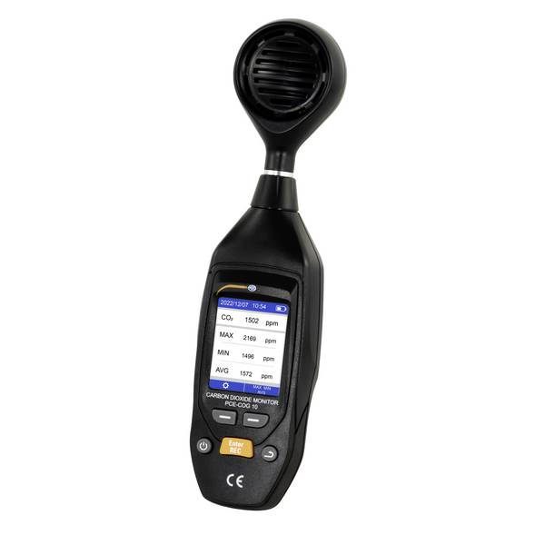 PCE Instruments CO2 / CO Detektor PCE-COG 10 inkl. Temperatur/Feuchtemessung |5000 Messpunktespeicher |CSV Datenexport