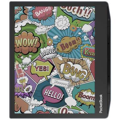Comic-Cover mit bunten Grafiken und Texten wie 'WOW!', 'BANG!', 'Boom!', 'YES!', die in Sprechblasen hervorstechen.