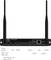 'Rückseite eines Mini-PCs mit Anschlüssen: Stromknopf, DisplayPort, HDMI, USB-C, USB 3.1, LAN, Reset, MIC-In & Line-out.'