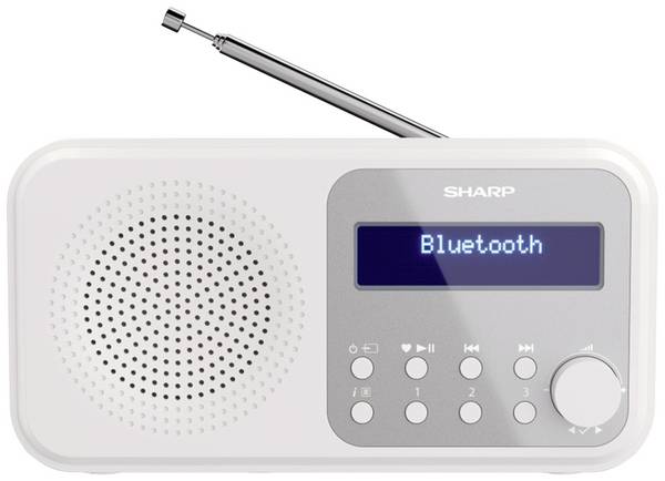 Sharp DR-P420 Tischradio DAB+, DAB, FM Bluetooth®, USB   Weiß