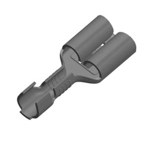 Vogt Verbindungstechnik 3831n.60 Flachsteckhülse Steckbreite: 6.30 mm Steckdicke: 0.80 mm 180 ° Unisoliert Messing 500 S...