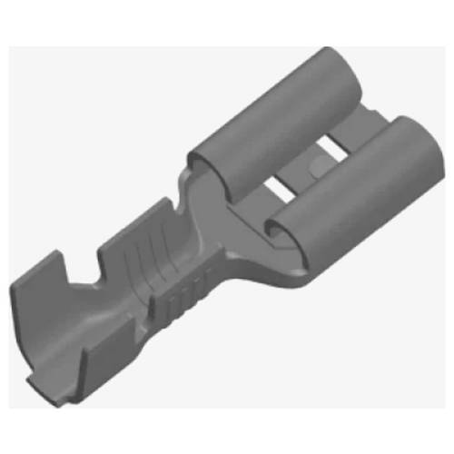 Vogt Verbindungstechnik 3835a.67 Flachsteckhülse Steckbreite: 6.30 mm Steckdicke: 0.80 mm 180 ° Unisoliert Zinn 500 St.