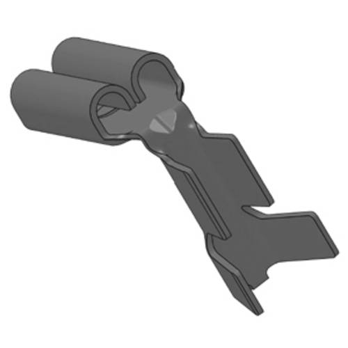 Vogt Verbindungstechnik 3766w.67 Flachsteckhülse gewinkelt Steckbreite: 2.80 mm Steckdicke: 0.80 mm 90 ° Unisoliert Zinn...
