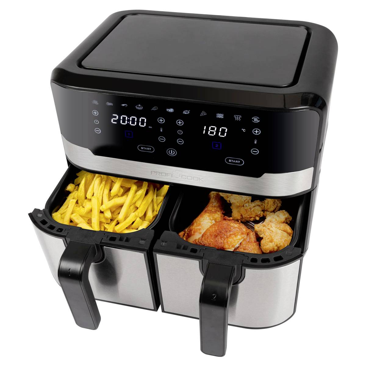 Profi Cook PC-FR 1242 H inox Heißluft-Fritteuse 9.0 l 2400 W Edelstahl-4