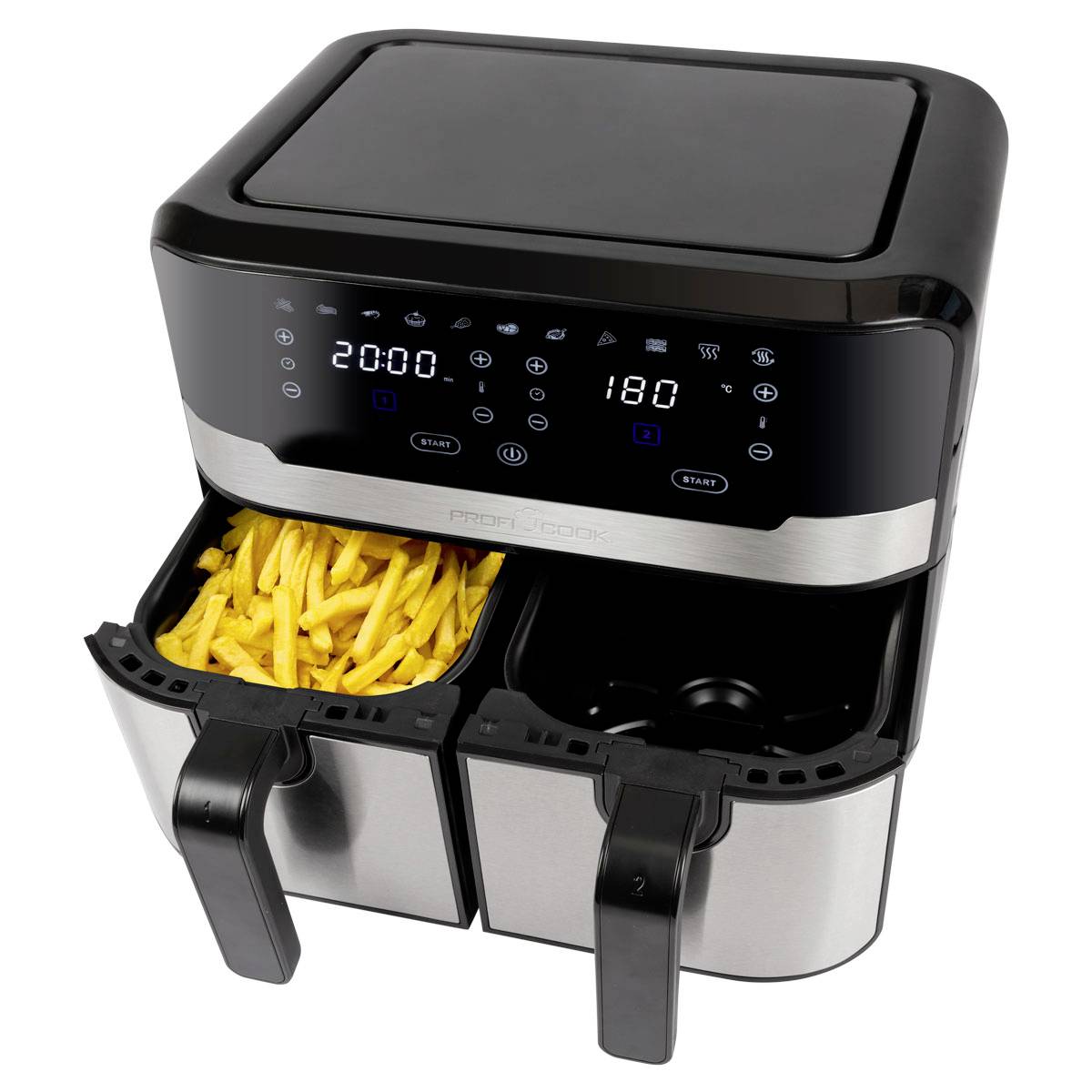 Profi Cook PC-FR 1242 H inox Heißluft-Fritteuse 9.0 l 2400 W Edelstahl-5