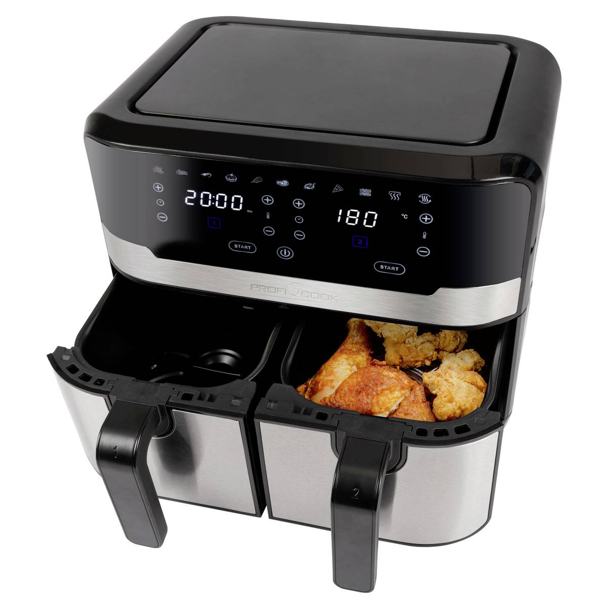 Profi Cook PC-FR 1242 H inox Heißluft-Fritteuse 9.0 l 2400 W Edelstahl-6
