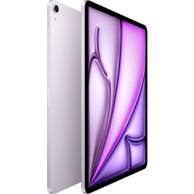 Ein modernes Tablet mit einem großen Bildschirm in violetten Tönen, das eine schlanke und elegante Bauweise aufweist.