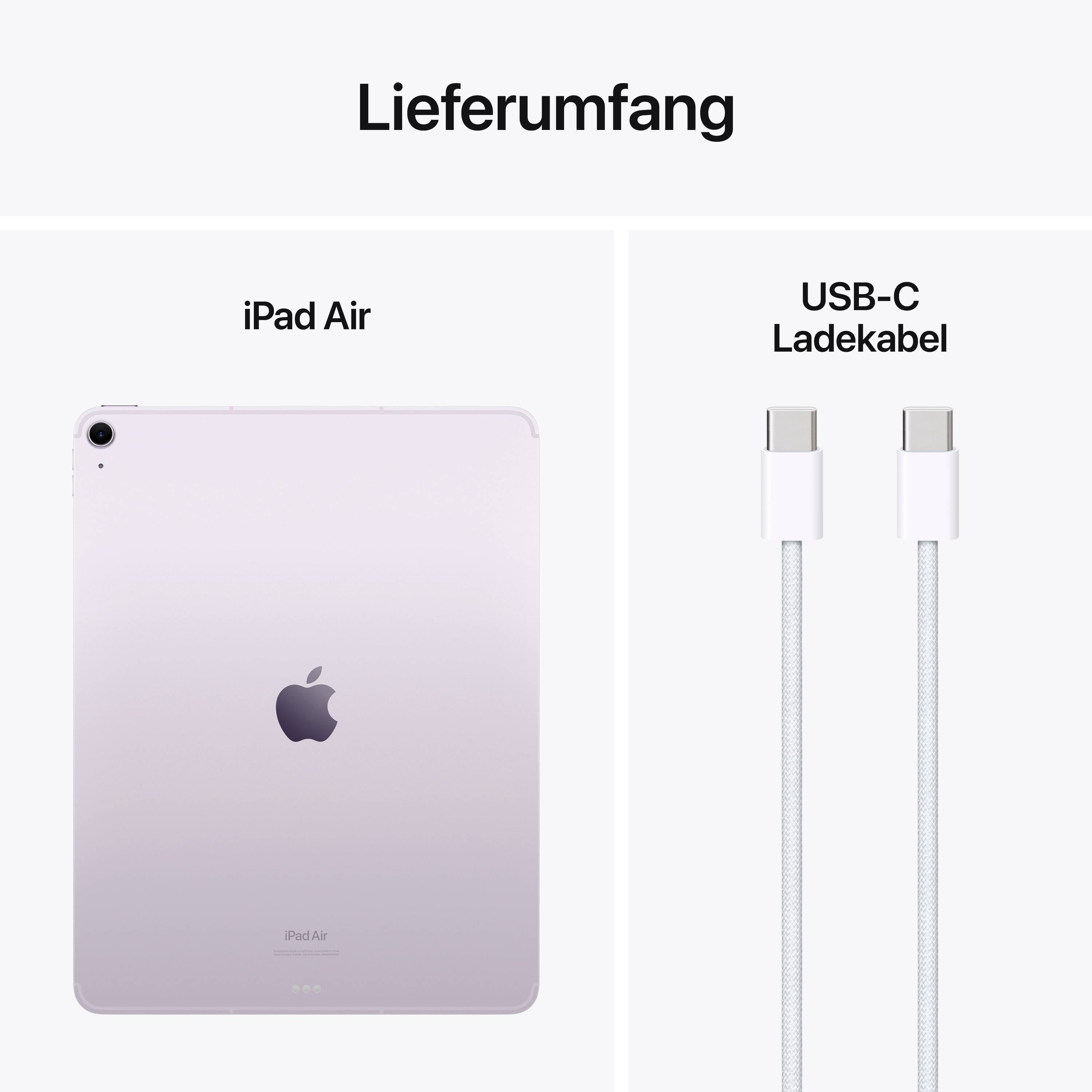 Apple iPad Air 13 (M2, 2024) WiFi + Cellular 512 GB Violett 33 cm (13 Zoll) Apple M2-9