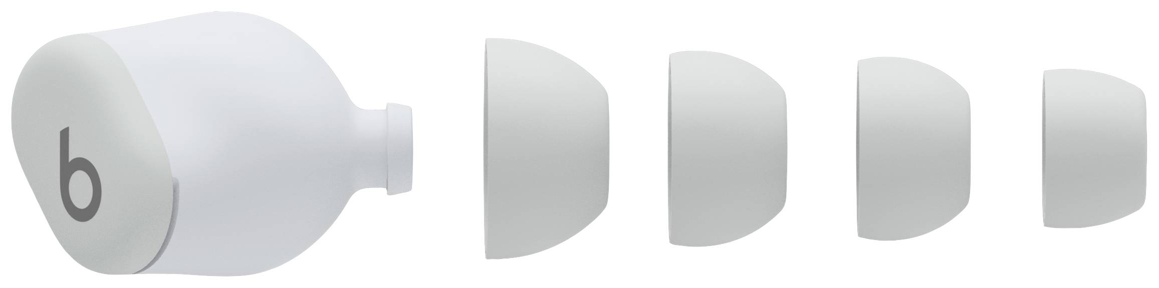 Duschkopf-Filter mit fünf austauschbaren Filterkappen, die von groß nach klein angeordnet sind. Ideal zur Wasserreinigung.