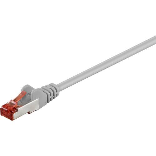 Thumbnail - Goobay 93569 CAT 6 Netzwerkkabel RJ45 Stecker 250 MHz Ethernet CCA LAN Kabel S/FTP Schirmung PiMF Patchkabel Grau 1m