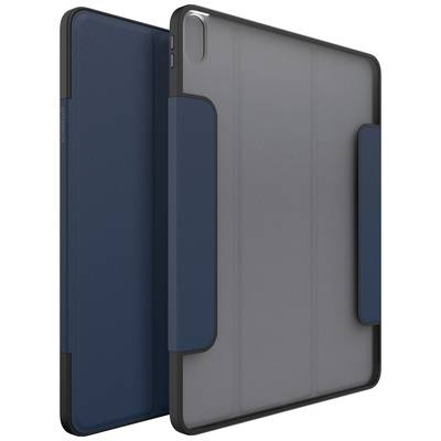 Zwei Tablet-Hüllen, eine in Blau, die andere in Grau. Beide haben eine Klappe zum Schutz des Bildschirms. Sie stehen aufrecht nebeneinander.