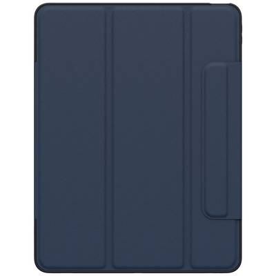 Blaue Tablet-Hülle mit dreifach gefaltetem Design.