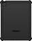 Schwarzes Otterbox-Tabletgehäuse auf einer ebenen Fläche, mit verstärkten Ecken für zusätzlichen Schutz.
