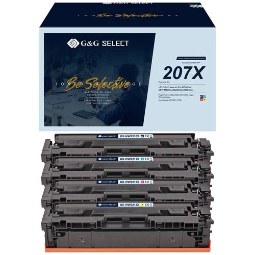 G&G Toner ersetzt HP 207X Kompatibel Kombi-Pack Schwarz, Cyan, Magenta, Gelb W2210X(207X)/W2211X(207X)/W2213X(207X)/W221...