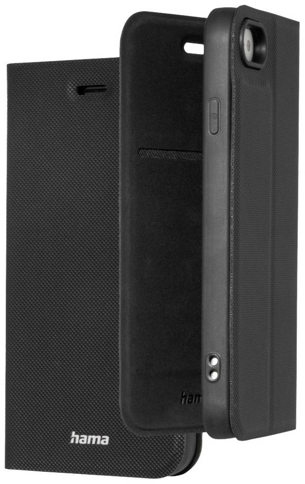hama 00138189 Handytasche "Daily Protect" für Apple iPhone 7/8/SE 2020/SE 2022, Schwarz