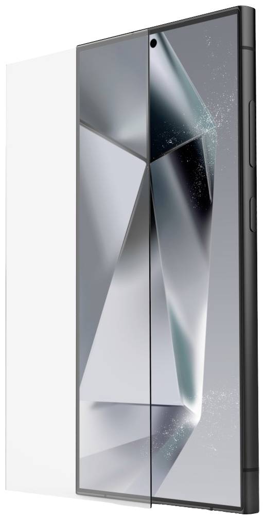 hama 00222714 Handy-Schutzglas Clear Protect für Samsung Galaxy S24 Ultra, Montagehilfe