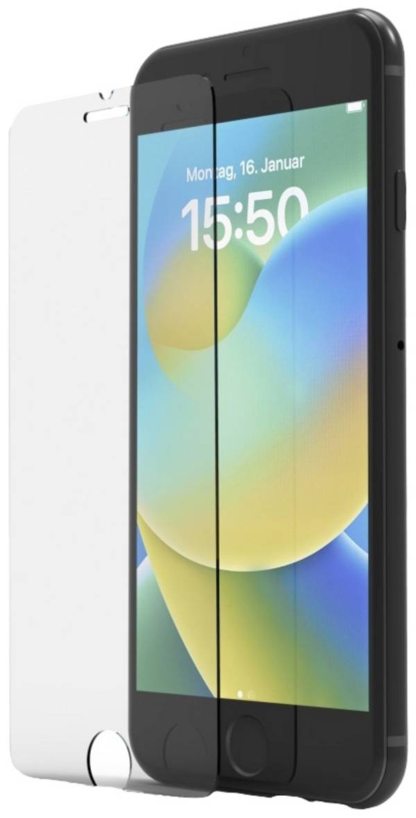 hama 00222711 Handy-Schutzglas "Clear Protect" für iPhone 7/8/SE2020/SE2022, Montagehilfe